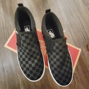 Vans Asher Kids Checkered Shoes size 5